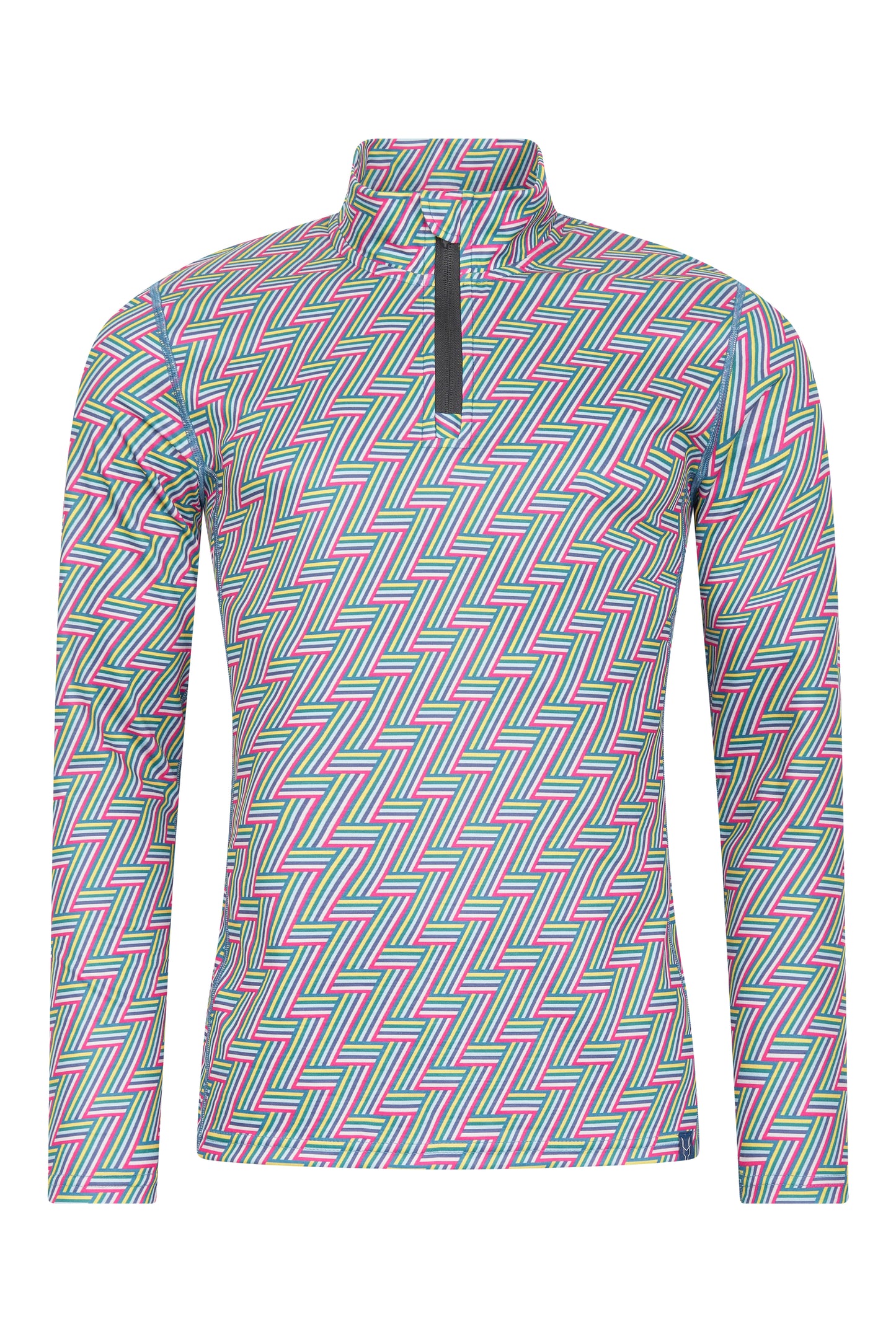 Ridge Mens's Baselayer Zip Top – Piste Prism